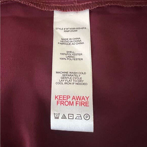 Jason Wu Women’s Burgundy Wine Red Halter Neck Satin Cocktail Midi Dress - Picture 8 of 11